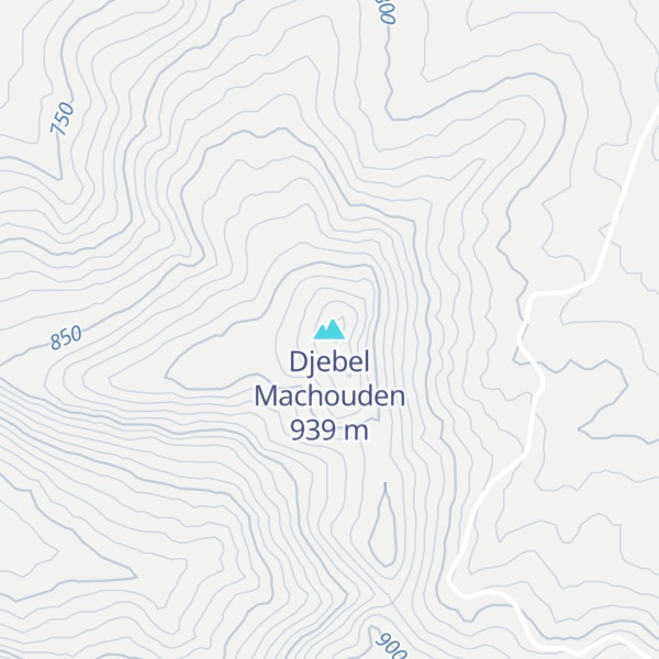 Map of Djebel Machouden