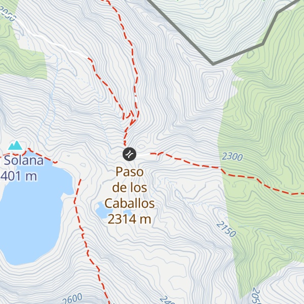 Map of Refugio del Paso de los Caballos