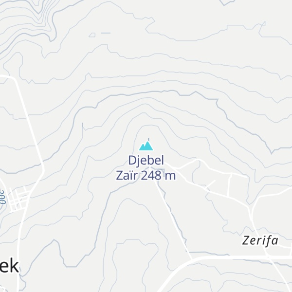 Map of Djebel Zaïr