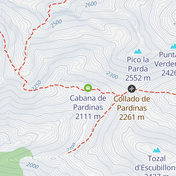 Map of Cabana de Pardinas