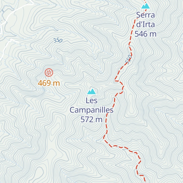 Map of Les Campanilles