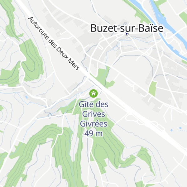 Map of Gîte des Grives Givrées