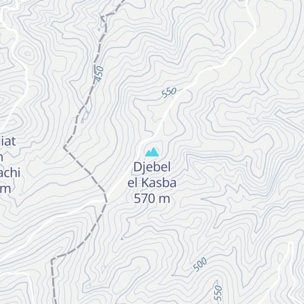 Map of Djebel el Kasba