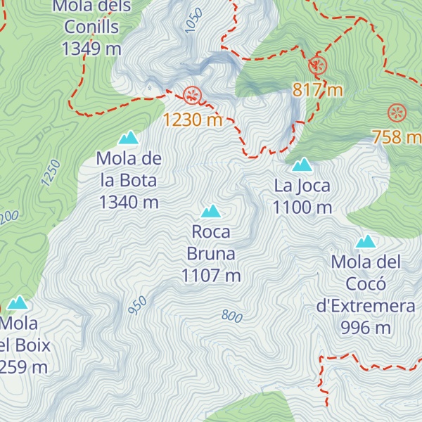 Map of Roca Bruna