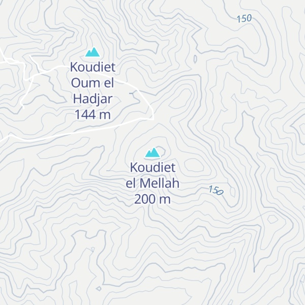 Map of Koudiet el Mellah