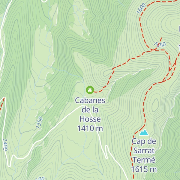 Map of Cabanes de la Hosse