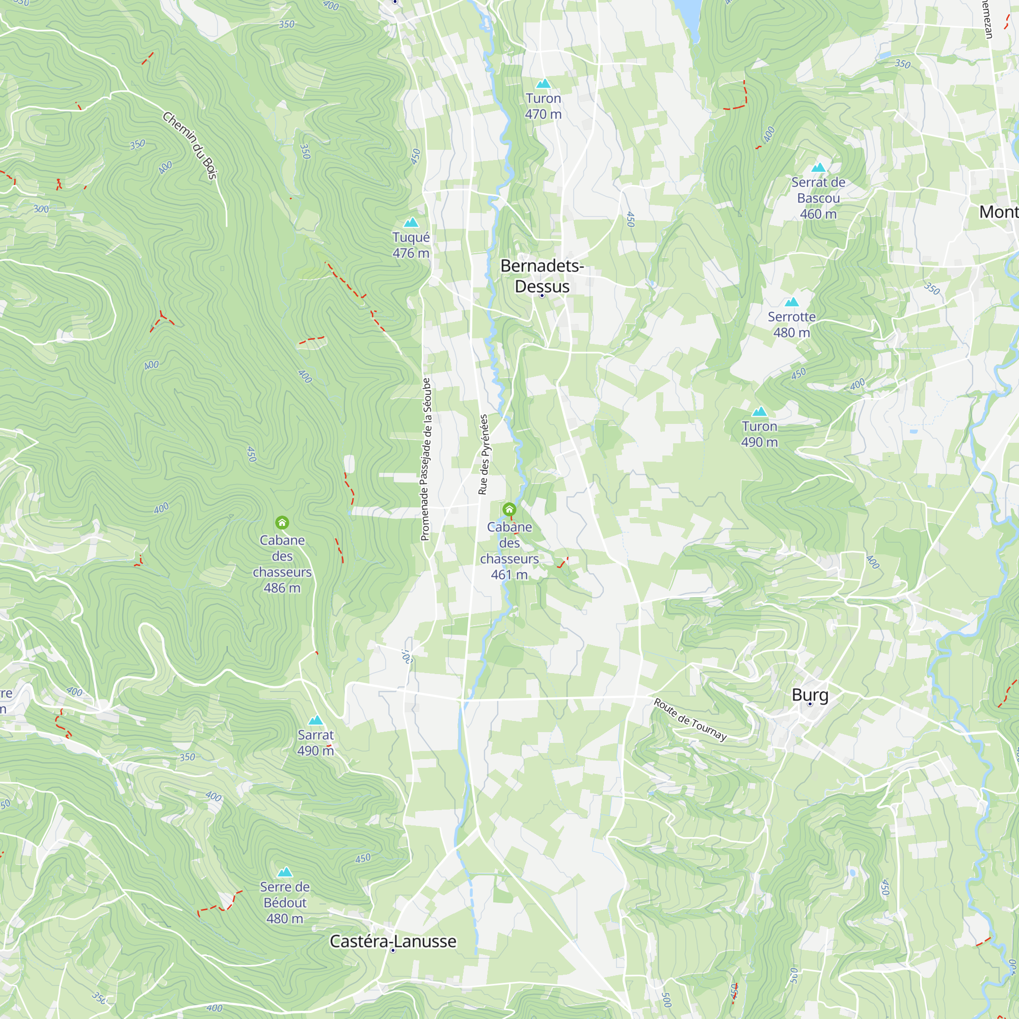 Cabane des chasseurs map