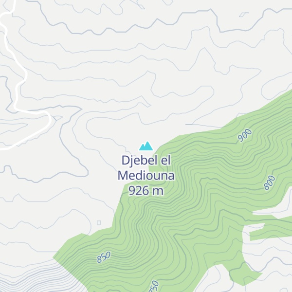 Map of Djebel el Mediouna