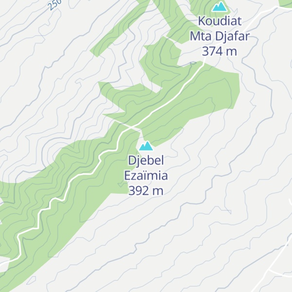 Map of Djebel Ezaïmia