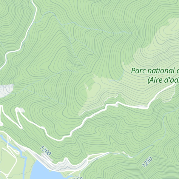 Map of Pla de Pouy Caou