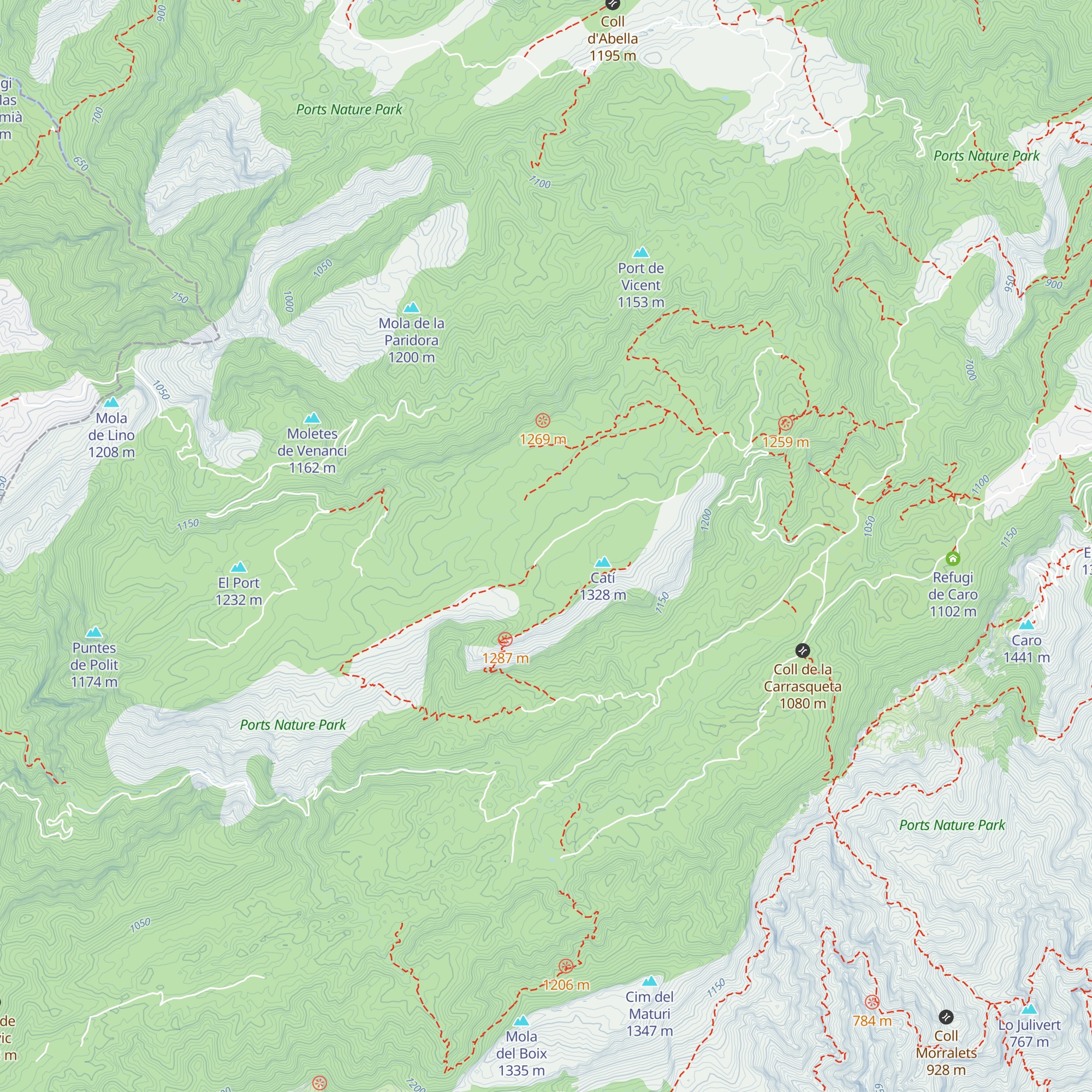 Refugi forestal de la Mola map