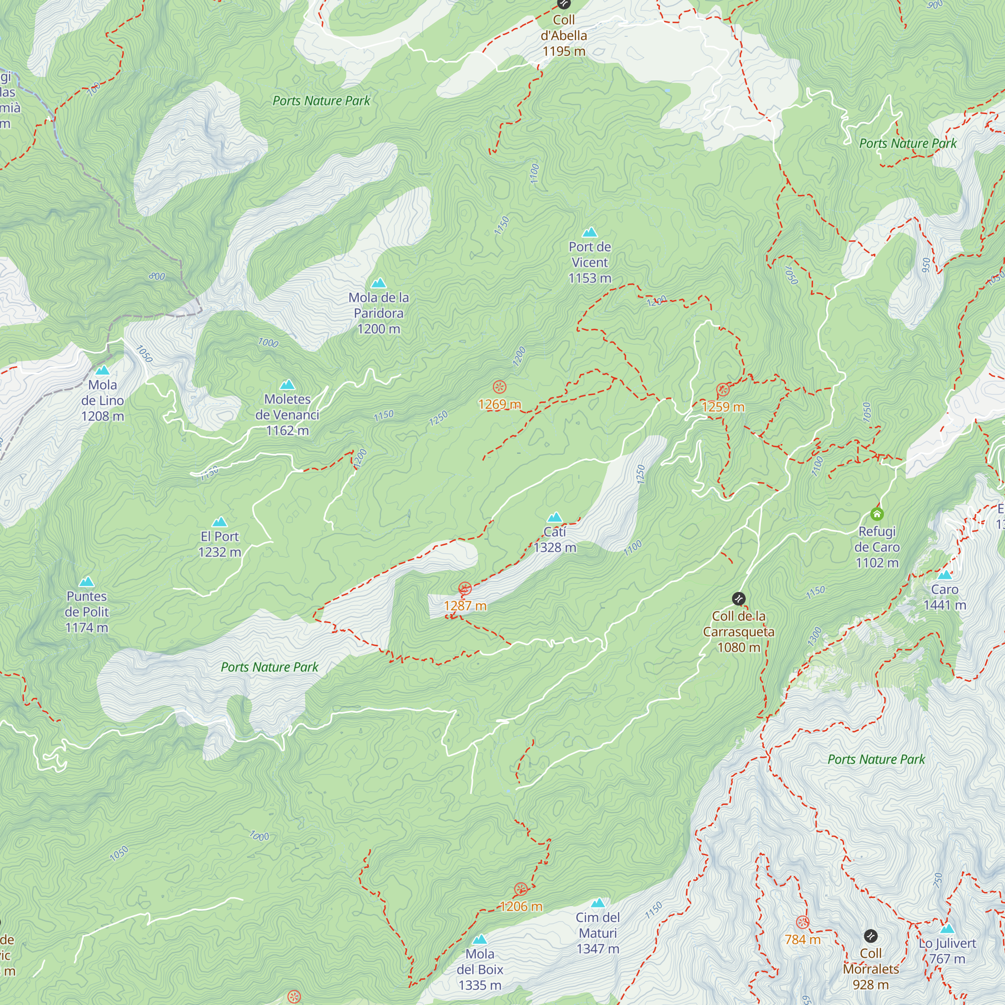 Refugi forestal de la Mola map