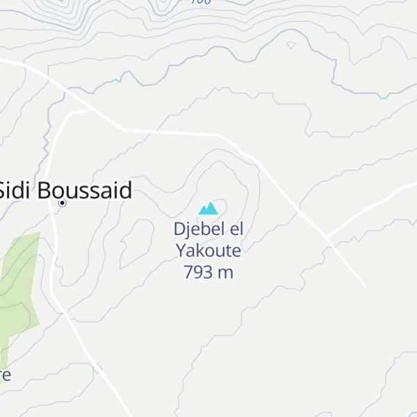Map of Djebel el Yakoute