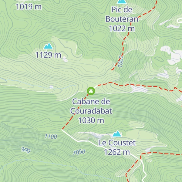 Map of Cabane de Couradabat