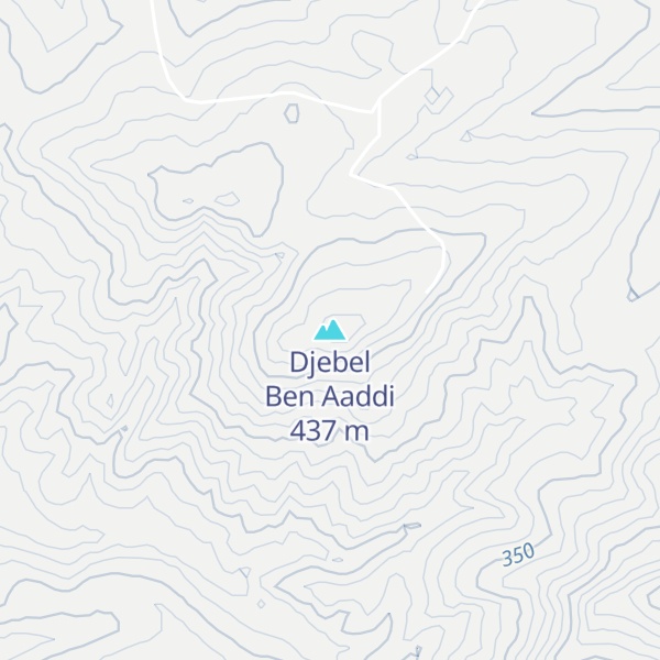 Map of Djebel Ben Aaddi