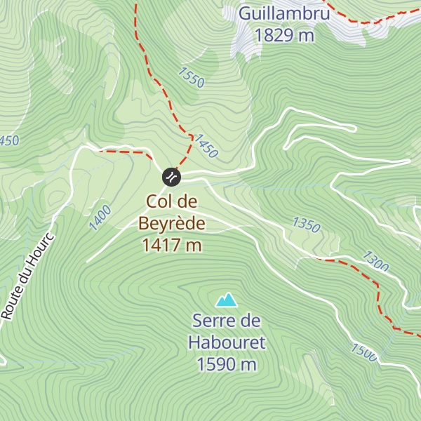 Map of Cabanes de Beyrède