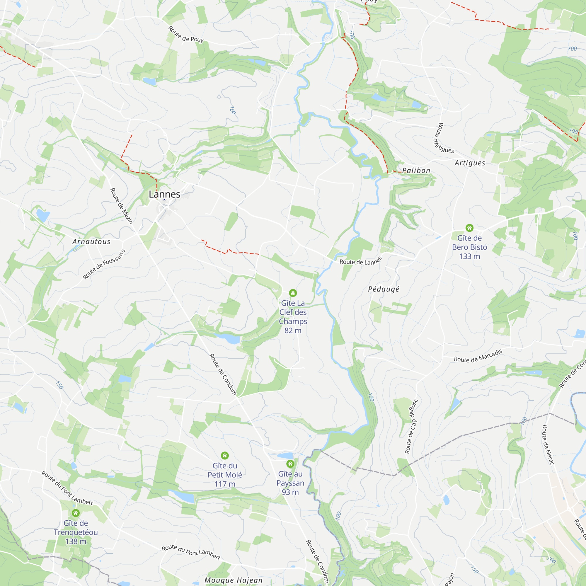 Gîte La Clef des Champs map
