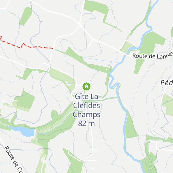 Map of Gîte La Clef des Champs