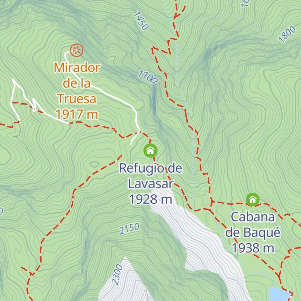 Map of Refugio de Lavasar