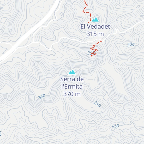 Map of Serra de l'Ermita