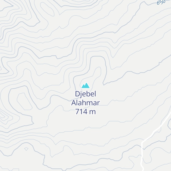Map of Djebel Alahmar