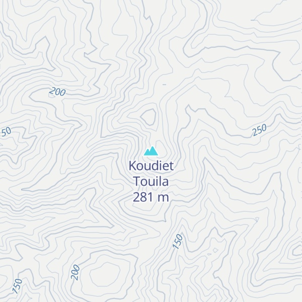 Map of Koudiet Touila