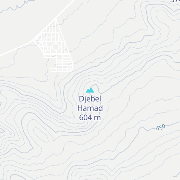 Map of Djebel Hamad