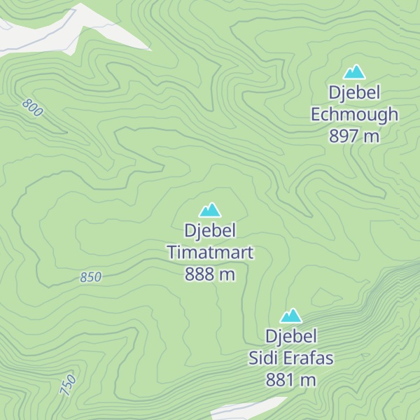 Map of Djebel Timatmart