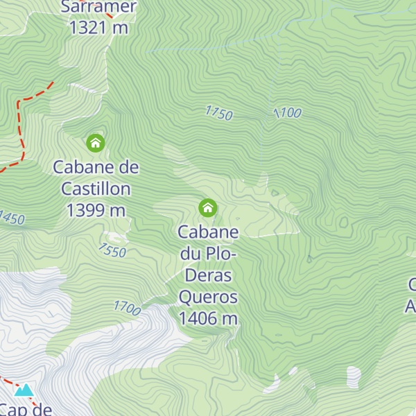 Map of Cabane du Plo-Deras Queros
