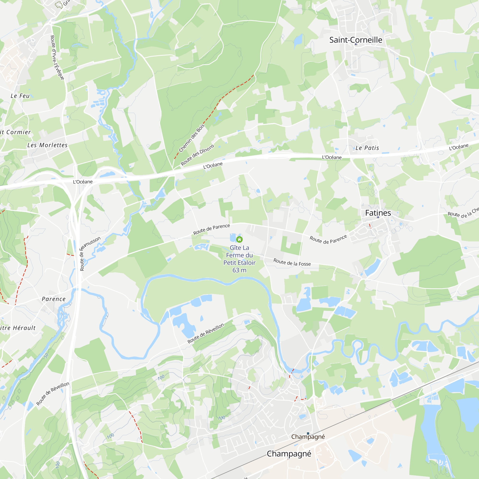 Gîte La Ferme du Petit Etaloir map