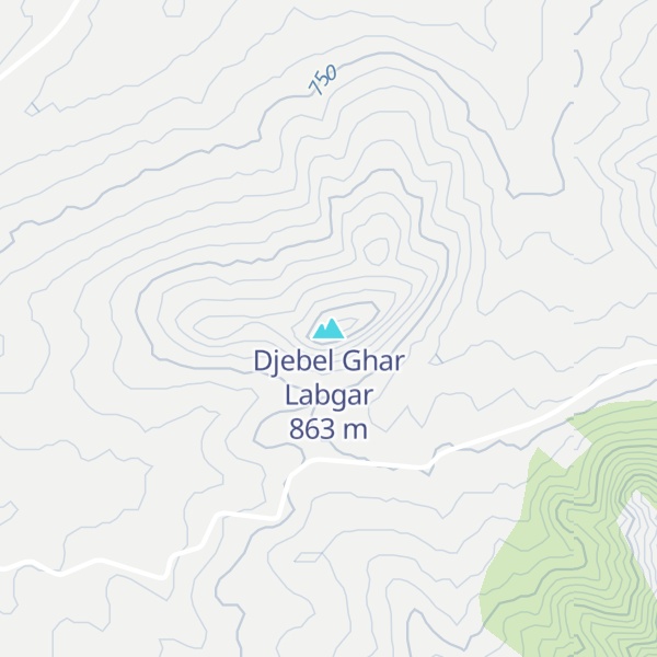 Map of Djebel Ghar Labgar