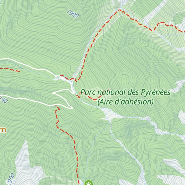 Map of Cabane du Cortail de Péguère