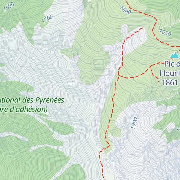 Map of Pic de Pichebrou