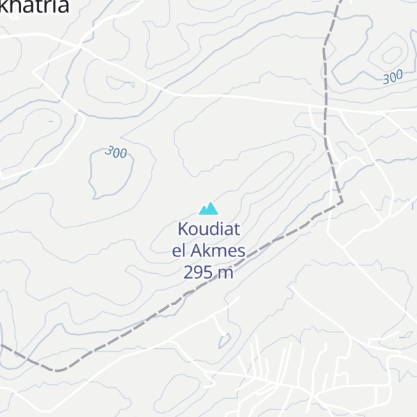 Map of Koudiat el Akmes