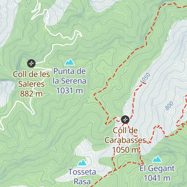 Map of Refugi de les Clotes