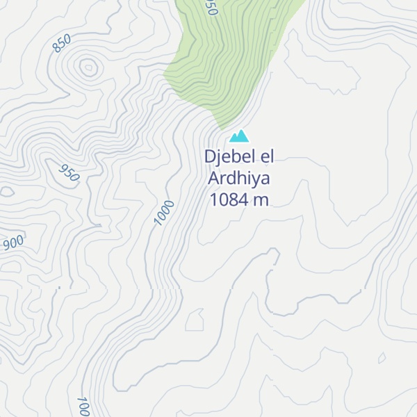 Map of Djebel Aou Zater