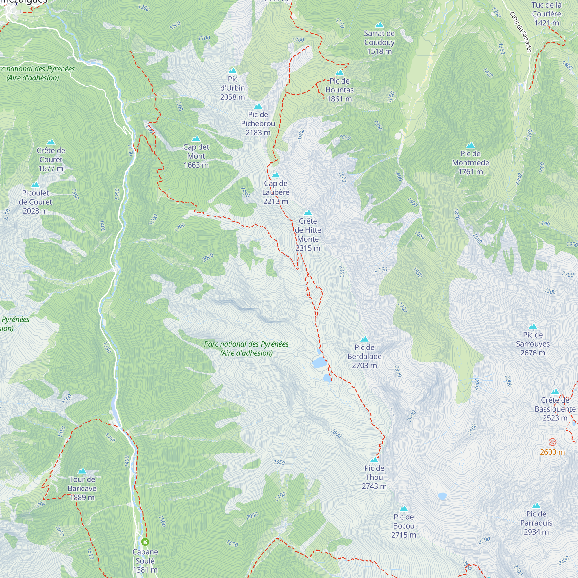 Cabane de Consaterre map