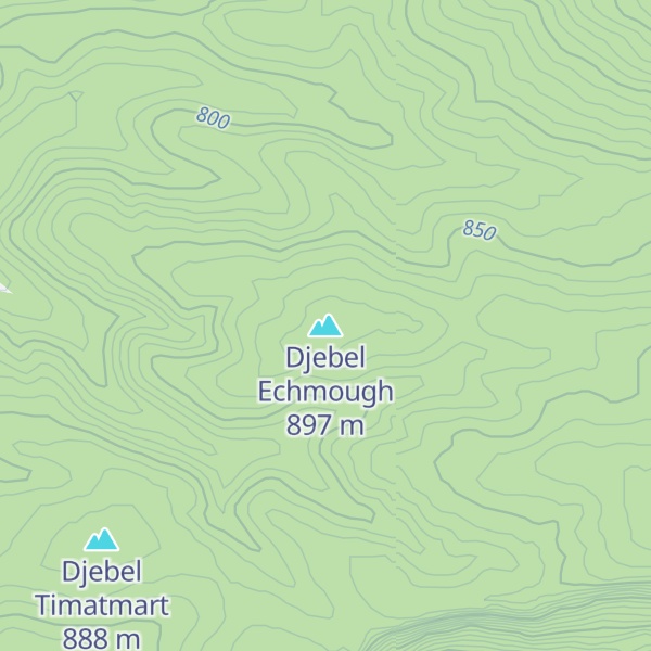 Map of Djebel Echmough