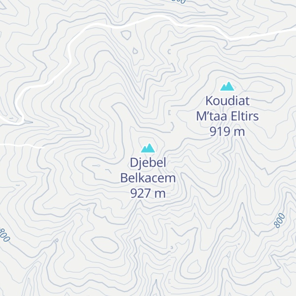Map of Djebel Belkacem