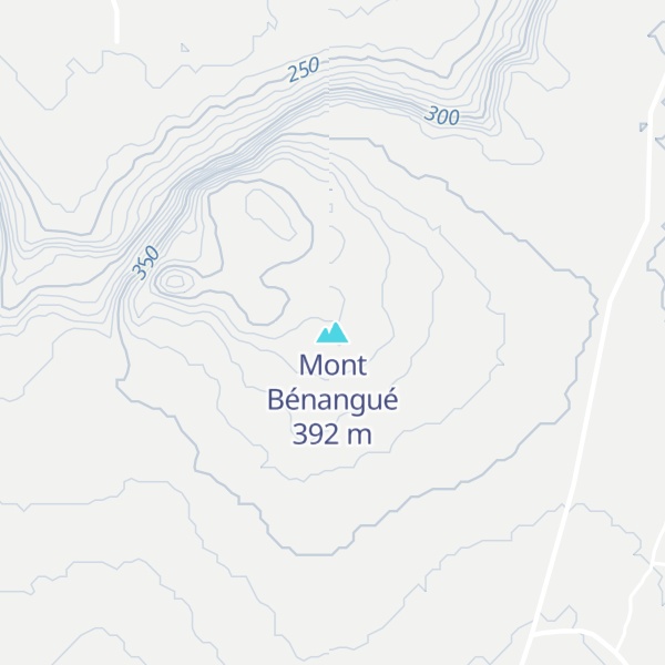 Map of Mont Bénangué