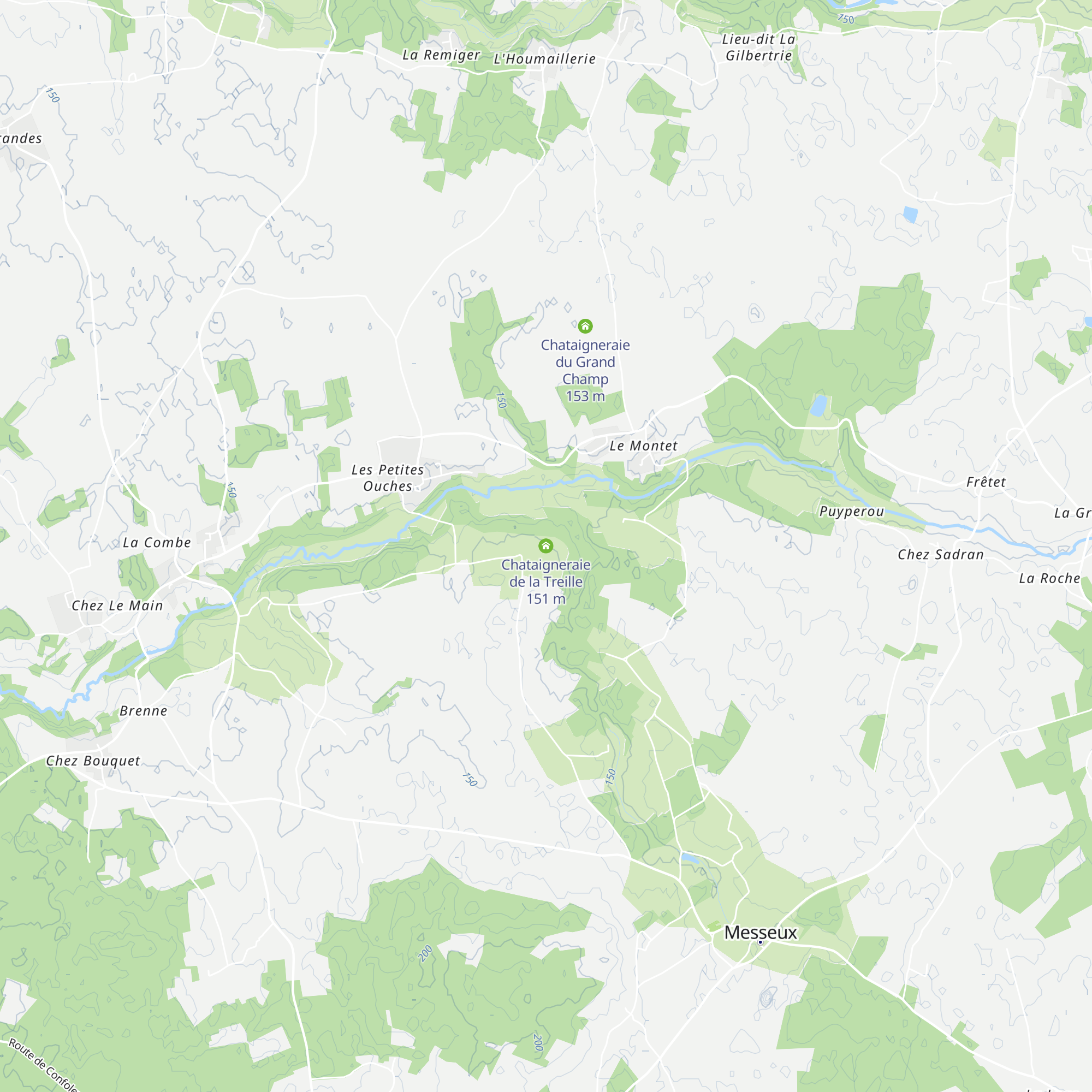 Chataigneraie de la Treille map