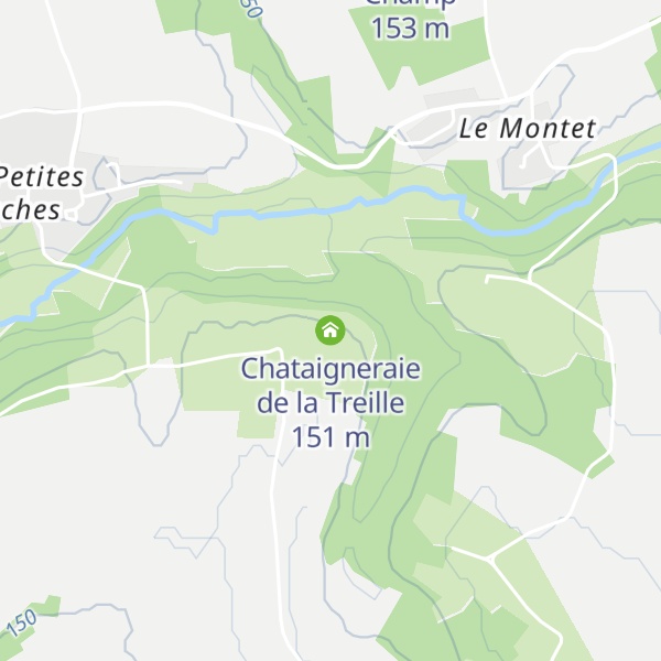 Map of Chataigneraie de la Treille