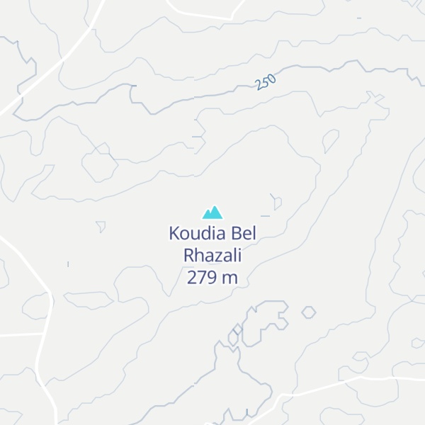 Map of Koudia Bel Rhazali