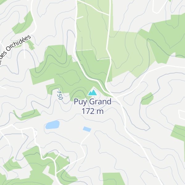 Map of Puy Grand