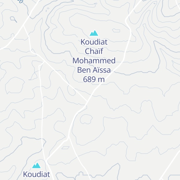 Map of Koudiat Bel Heder