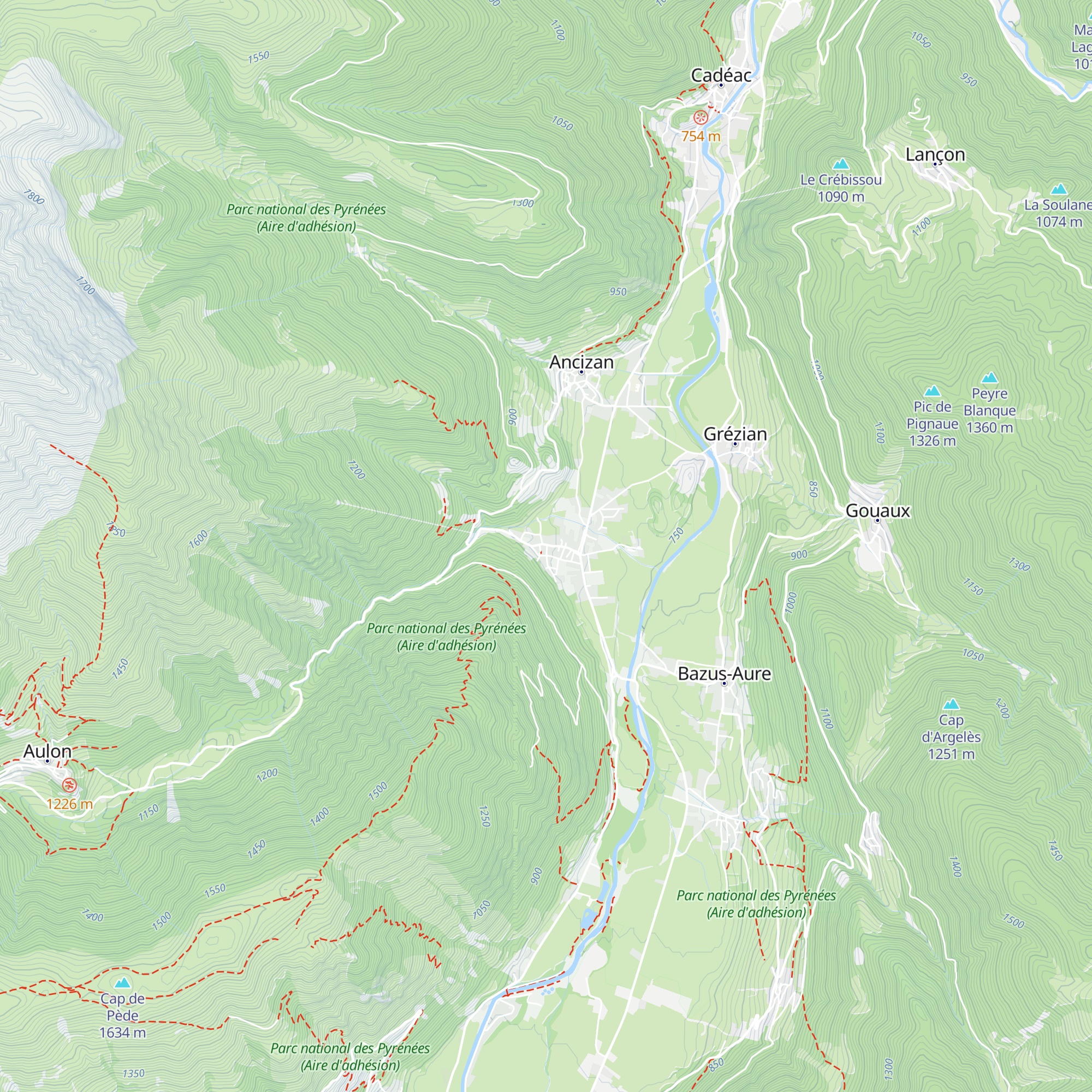 Gîte Château Roland map