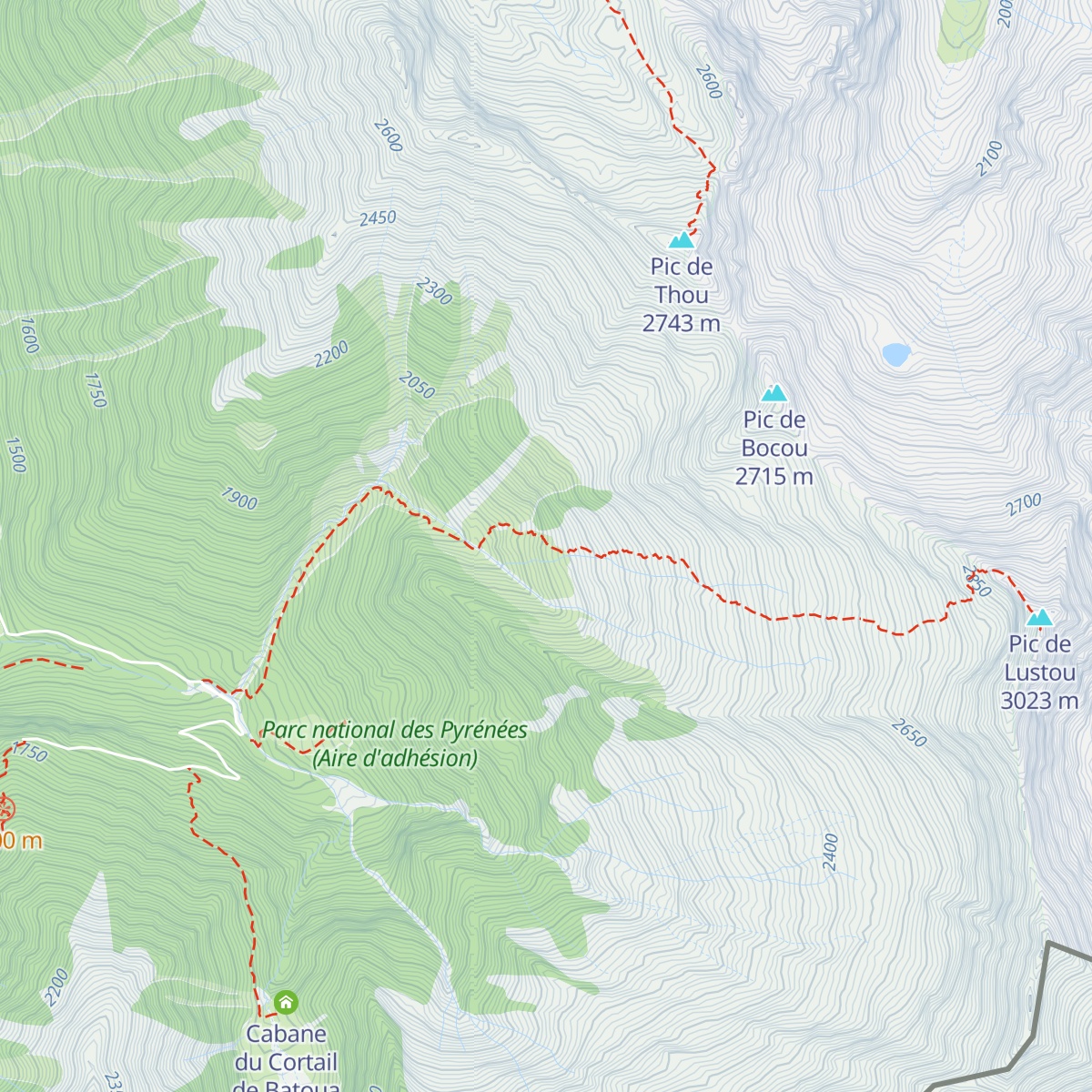 Cabane du Thou map