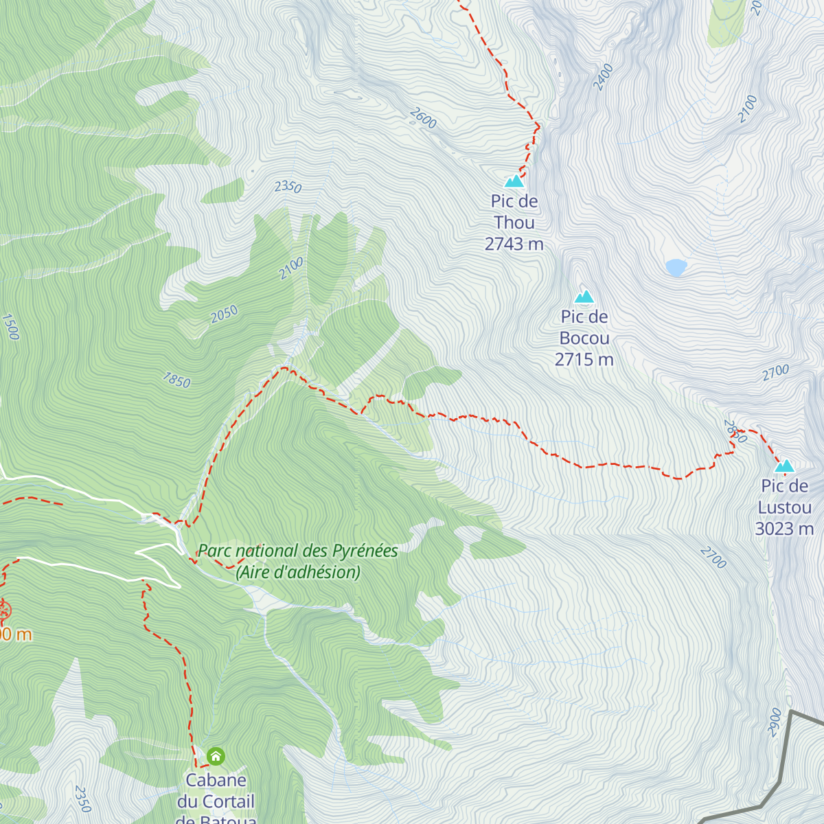 Cabane du Thou map
