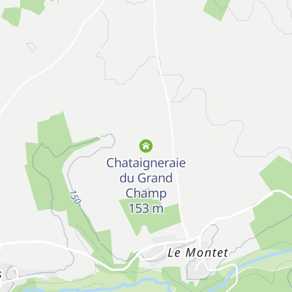Map of Chataigneraie du Grand Champ