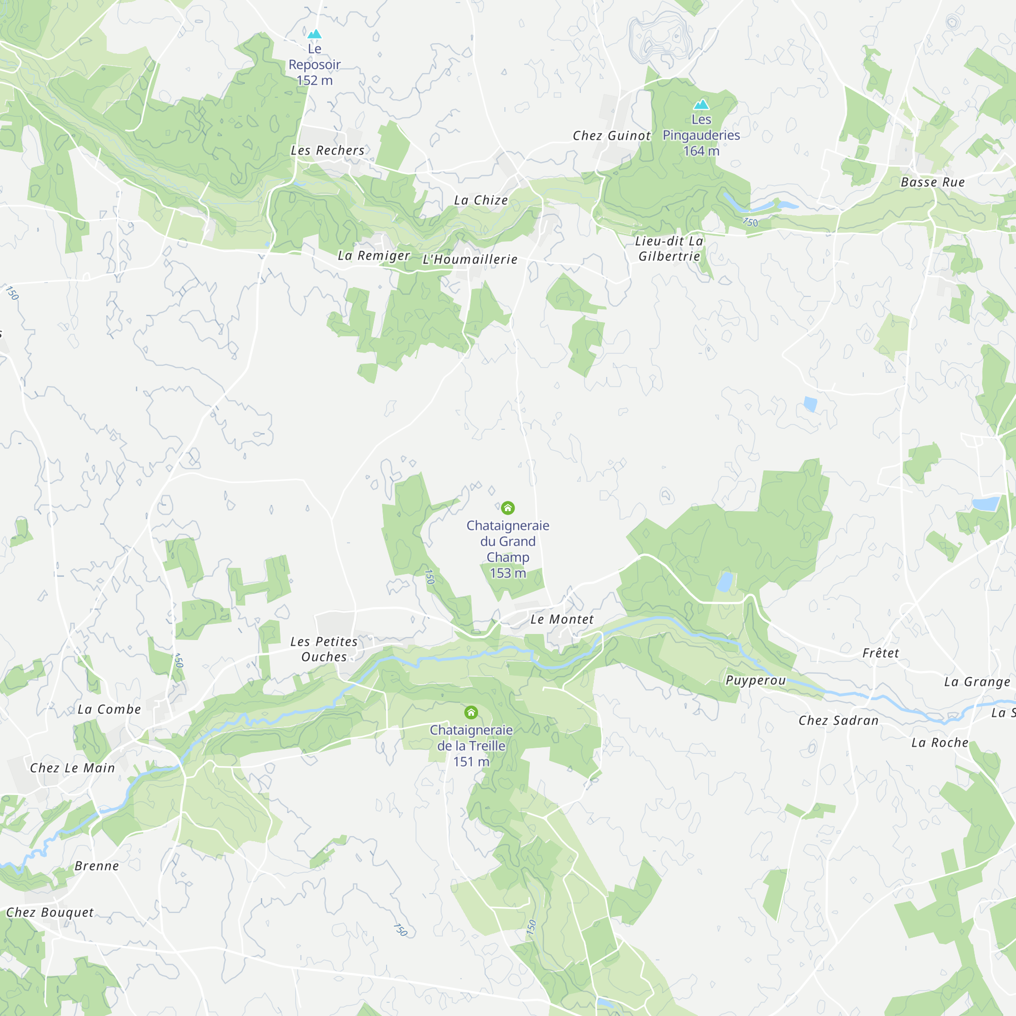 Chataigneraie du Grand Champ map